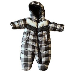Volcom Black and White Plaid Kids Bodysuit